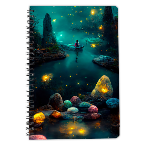 Magical night - personalised A4, A5, A6 notebook by haris kavalla