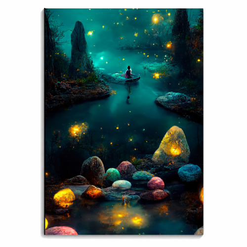 Magical night - personalised A4, A5, A6 notebook by haris kavalla