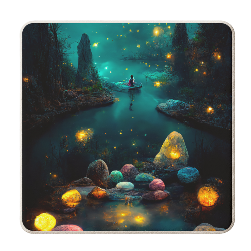 Magical night - personalised beer coaster by haris kavalla