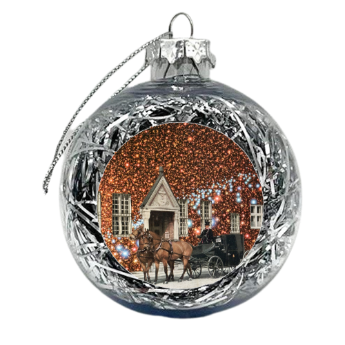 Magical street - xmas bauble by Maya Land