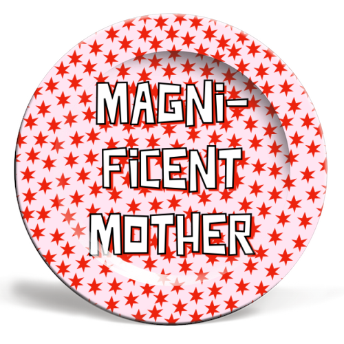 Magnificent Mother - ceramic dinner plate by Adam Regester
