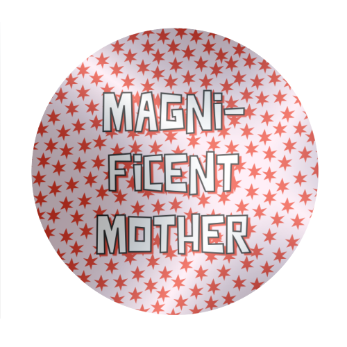 Magnificent Mother - Circle Sticker by Adam Regester