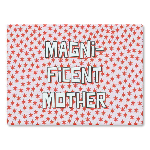 Magnificent Mother - glass chopping board by Adam Regester