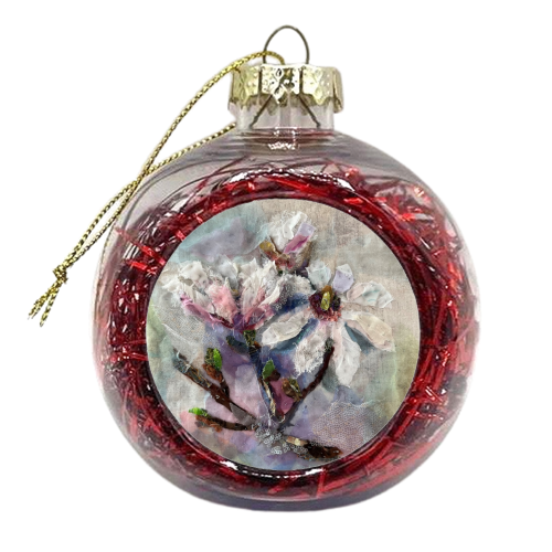 Magnolia - xmas bauble by Barbara Shaw