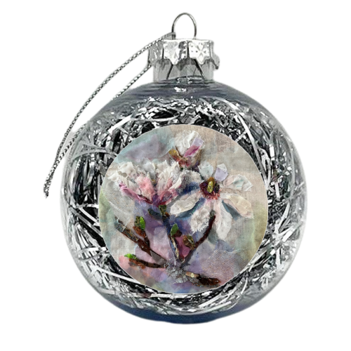 Magnolia - xmas bauble by Barbara Shaw