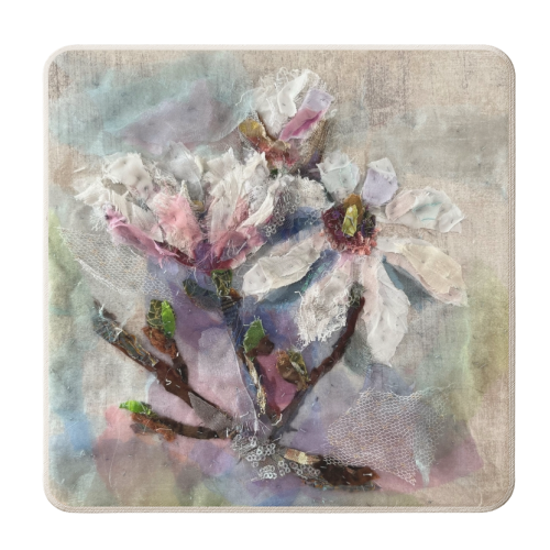 Magnolia - personalised beer coaster by Barbara Shaw
