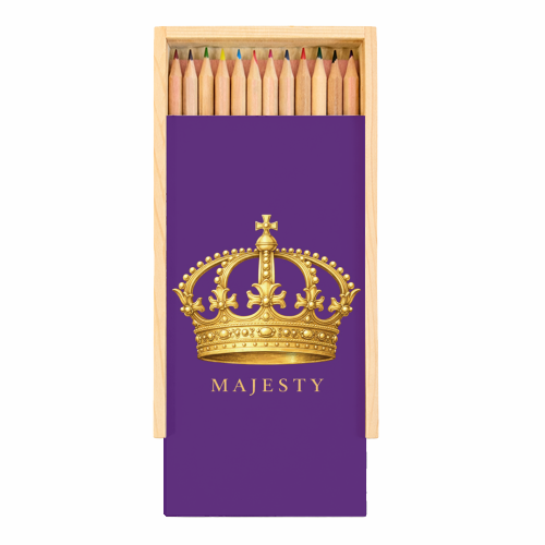 Majesty Crown - Coloured Pencils with Box by Ms Doodle