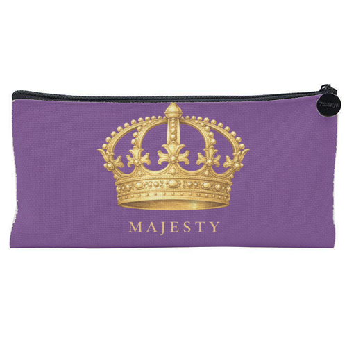 Majesty Crown - flat pencil case by Ms Doodle