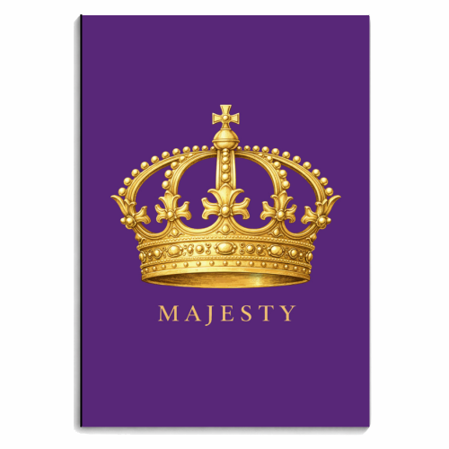 Majesty Crown - personalised A4, A5, A6 notebook by Ms Doodle