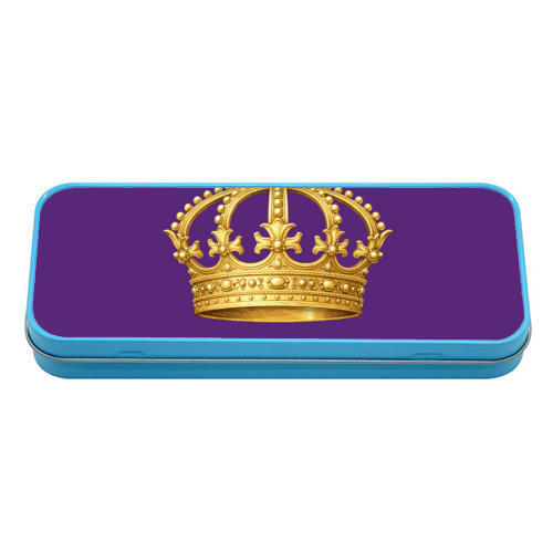 Majesty Crown - tin pencil case by Ms Doodle