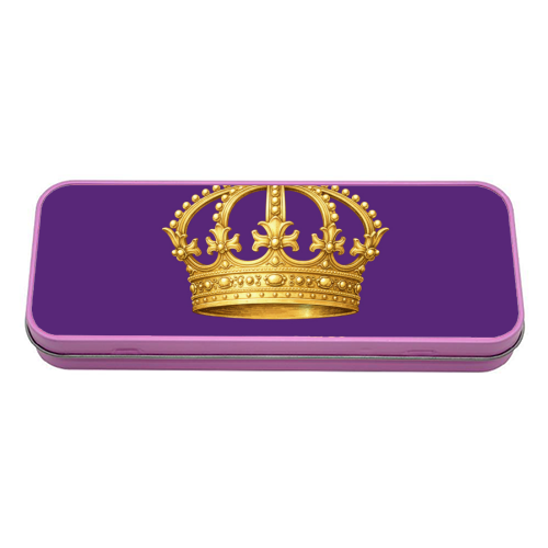 Majesty Crown - tin pencil case by Ms Doodle