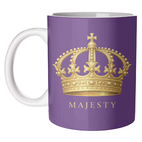 Majesty Crown - unique mug by Ms Doodle