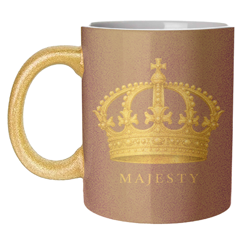 Majesty Crown - unique mug by Ms Doodle