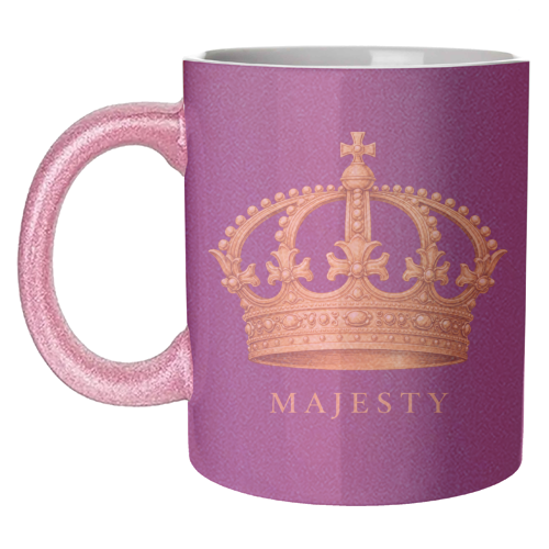 Majesty Crown - unique mug by Ms Doodle