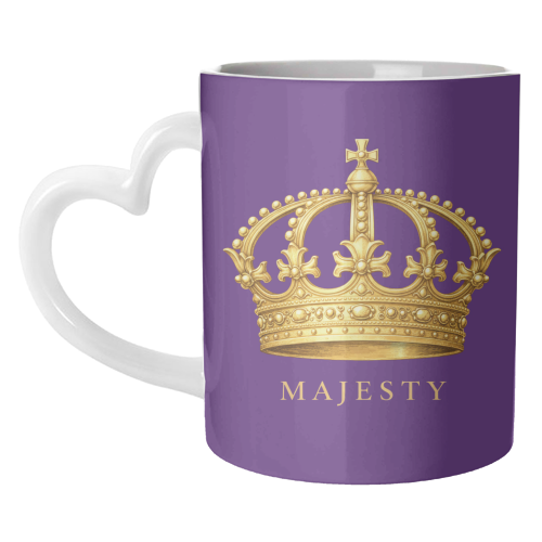 Majesty Crown - unique mug by Ms Doodle