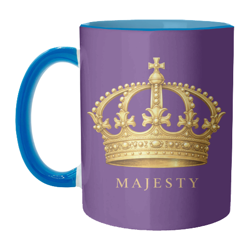 Majesty Crown - unique mug by Ms Doodle