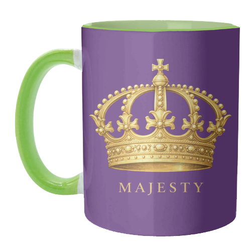Majesty Crown - unique mug by Ms Doodle