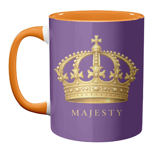 Majesty Crown - unique mug by Ms Doodle