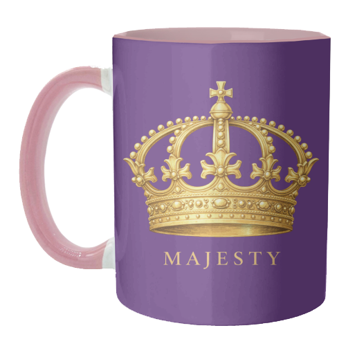 Majesty Crown - unique mug by Ms Doodle