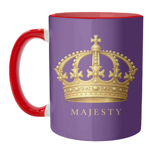 Majesty Crown - unique mug by Ms Doodle