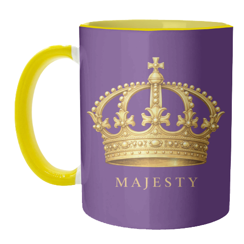 Majesty Crown - unique mug by Ms Doodle