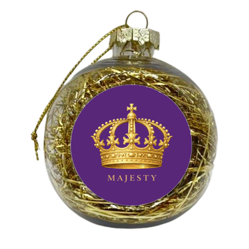 Majesty Crown - xmas bauble by Ms Doodle