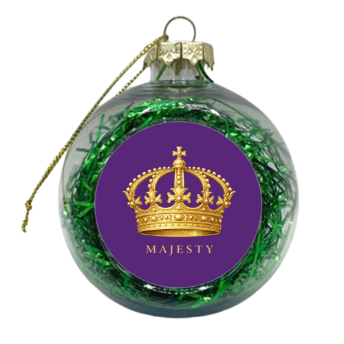 Majesty Crown - xmas bauble by Ms Doodle