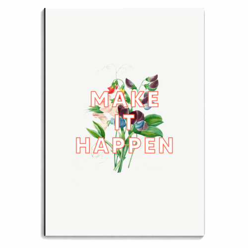 Make It Happen - personalised A4, A5, A6 notebook by The 13 Prints