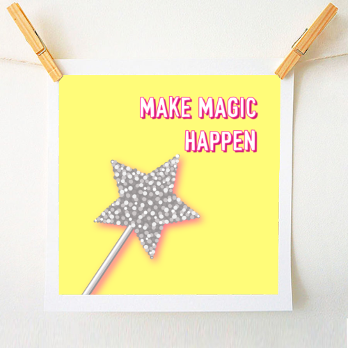 Make Magic Happen - A1 - A4 art print by Adam Regester