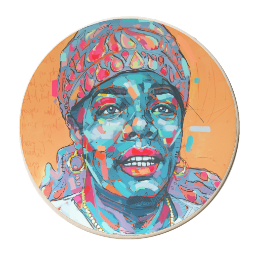 Make Them Feel - personalised beer coaster by Laura Selevos