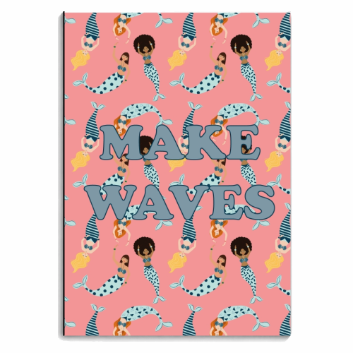 Make Waves - personalised A4, A5, A6 notebook by Luxe and Loco
