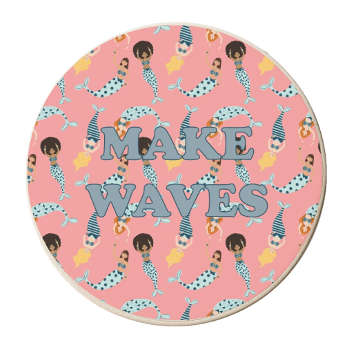 Make Waves - personalised beer coaster by Luxe and Loco
