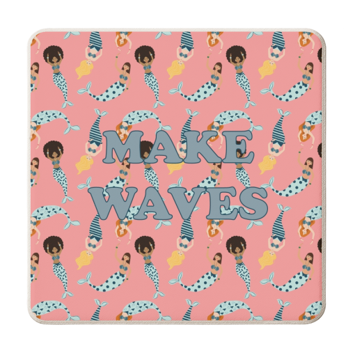 Make Waves - personalised beer coaster by Luxe and Loco
