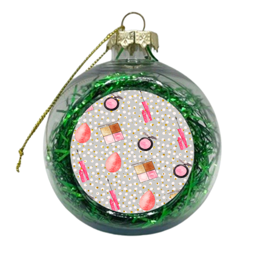 makeup products pattern - xmas bauble by Anastasios Konstantinidis
