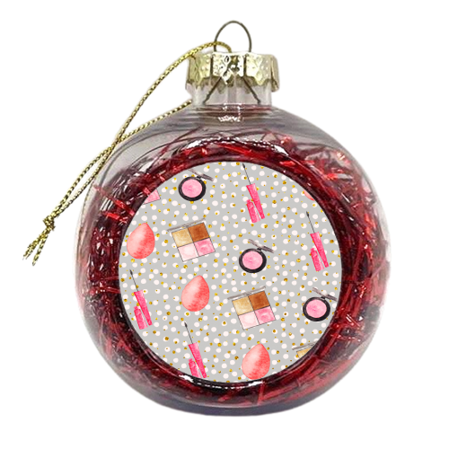 makeup products pattern - xmas bauble by Anastasios Konstantinidis