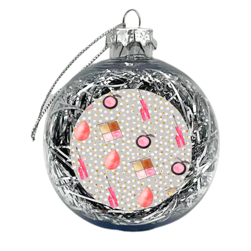 makeup products pattern - xmas bauble by Anastasios Konstantinidis