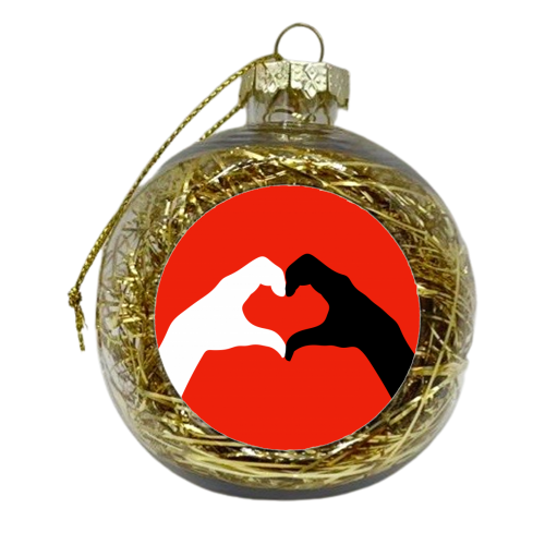 Making Heart Shapes - xmas bauble by Adam Regester