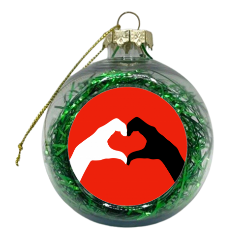 Making Heart Shapes - xmas bauble by Adam Regester
