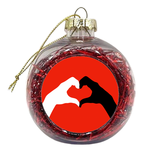 Making Heart Shapes - xmas bauble by Adam Regester