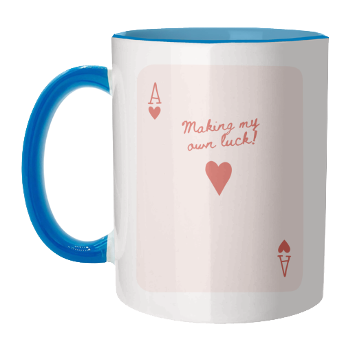 Making My Own Luck - unique mug by Lilly Rose