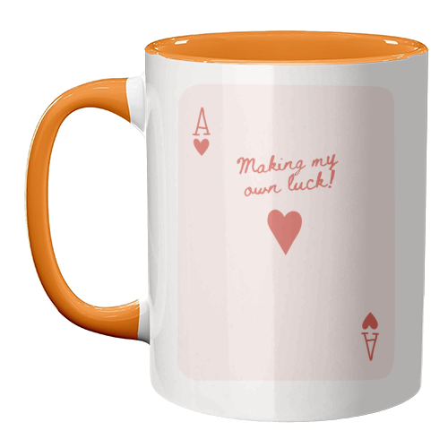Making My Own Luck - unique mug by Lilly Rose