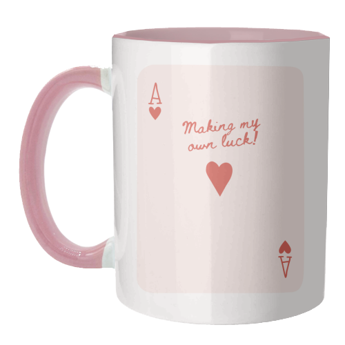 Making My Own Luck - unique mug by Lilly Rose