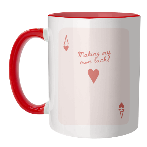 Making My Own Luck - unique mug by Lilly Rose