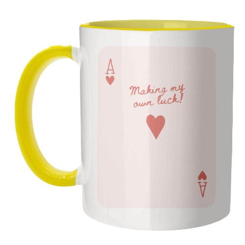 Making My Own Luck - unique mug by Lilly Rose