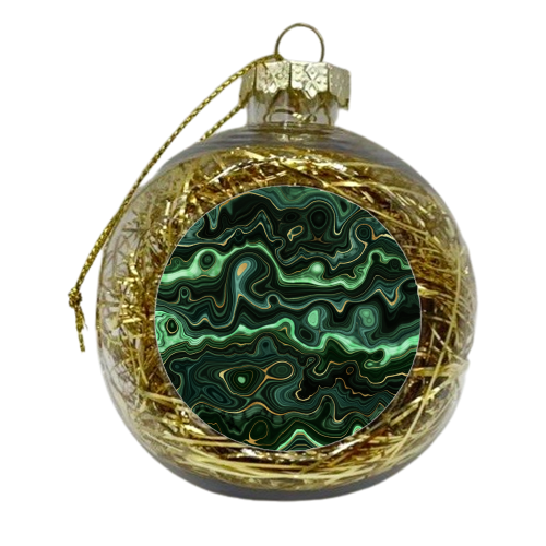 malachite - xmas bauble by Anastasios Konstantinidis