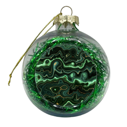 malachite - xmas bauble by Anastasios Konstantinidis