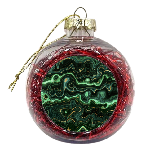 malachite - xmas bauble by Anastasios Konstantinidis