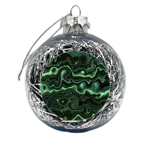 malachite - xmas bauble by Anastasios Konstantinidis