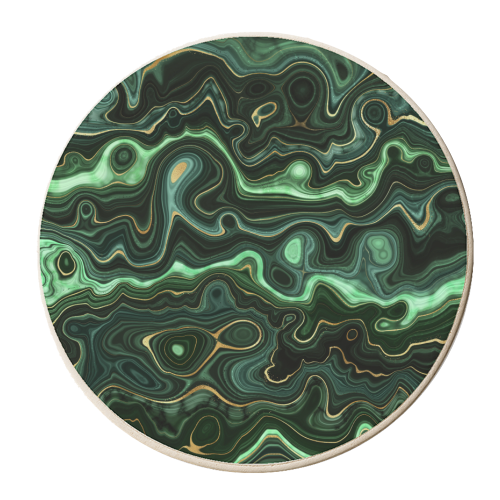 malachite - personalised beer coaster by Anastasios Konstantinidis