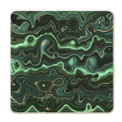 malachite - personalised beer coaster by Anastasios Konstantinidis